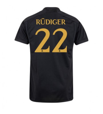 Real Madrid Antonio Rudiger #22 Koszulka Trzecich 2023-24 Krótki Rękaw